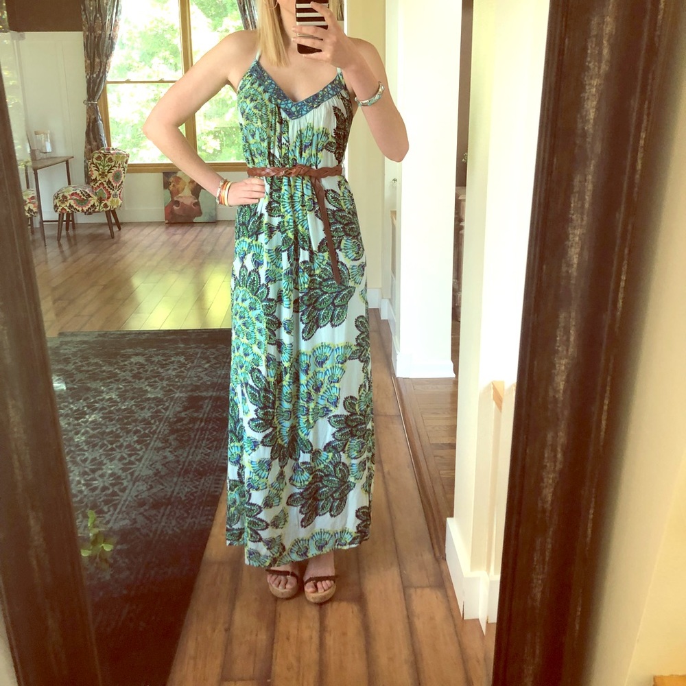World Market Paisley Maxi Dress, size Small